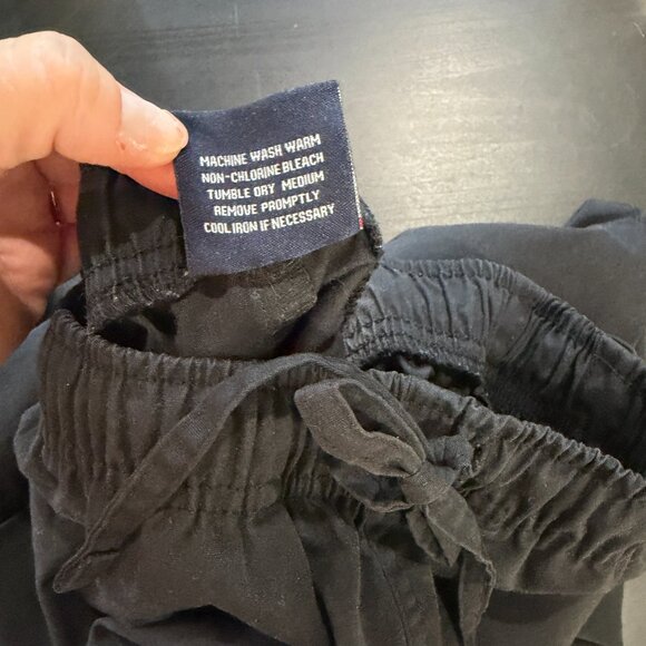 Dagacci Straight Wide Leg Black Scrubs Pants Size Small - Picture 9 of 9